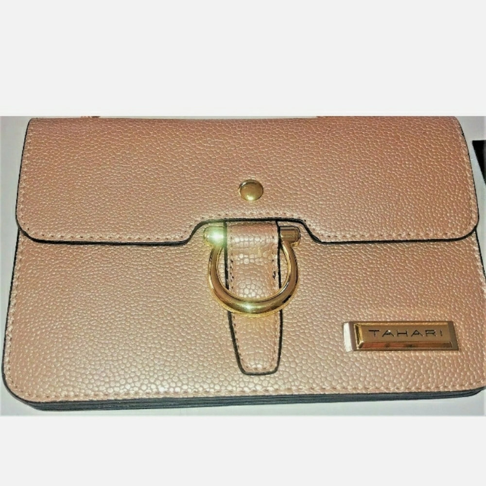 Tahari Rose Gold Mini Glamper New!